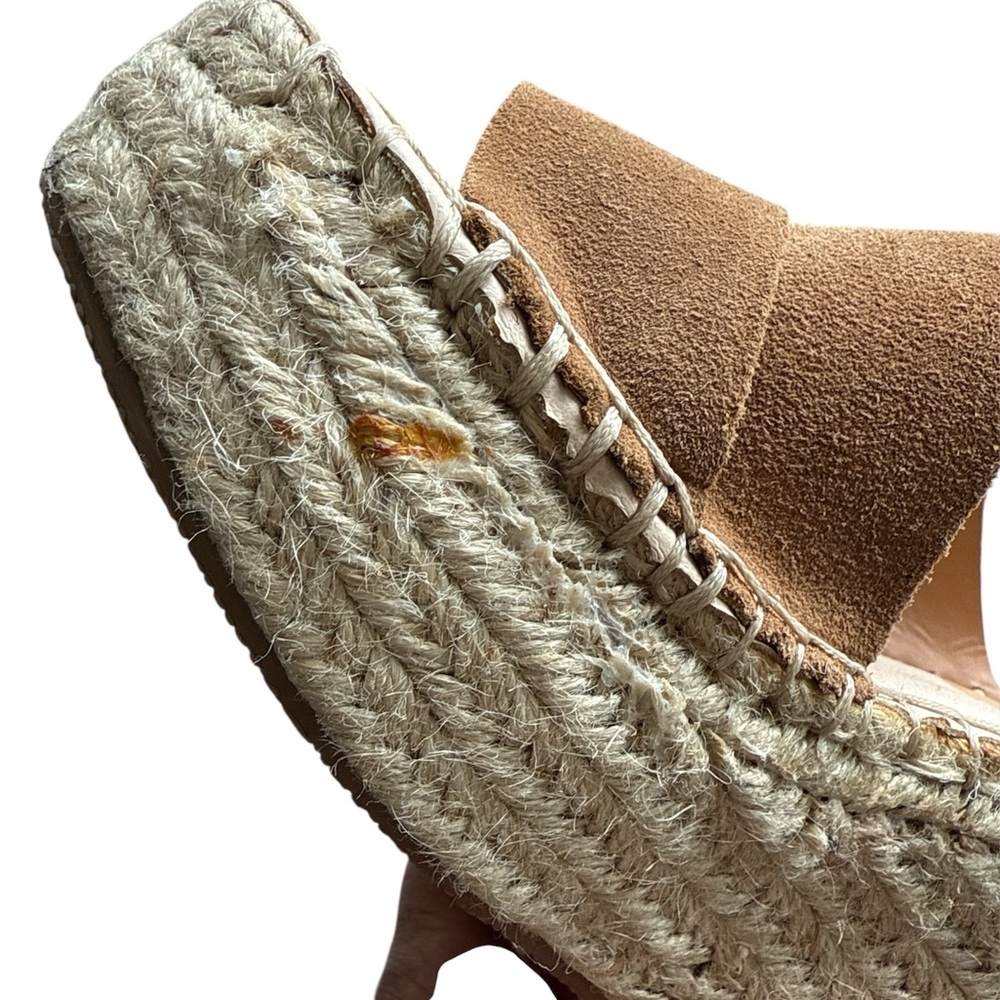 3/$20 Dolce Vita Tan Suede Platform Espadrille Sandals Women’s SZ 9 Boho Spring - Picture 5 of 5